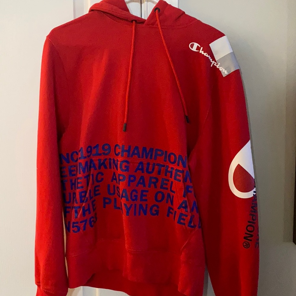 worn only one time champion size medium sweatshirt